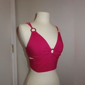 “O” ring cropped top